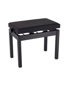 Boston Piano Bench -Adjustable with Satin Black Legs & Vinyl Seat PBS10/1525