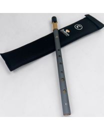 Boreen Tuneable C Whistle - Powder Grey with Brass Top, BWG-C