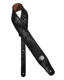 Gaucho Padded Guitar Strap, Black Imprint