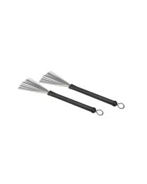 Hayman Retractable Brush with Black Rubber handle - Metal Bristles BRH-5-MT