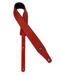 Gaucho Top Quality Suede Guitar Strap - Red GST-663-RD