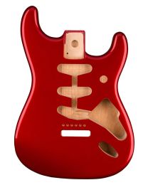 Fender Genuine Stratocaster Replacement Body – Alder, Candy Apple Red (Vintage Bridge)