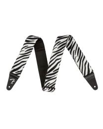 Fender Wild Animal Print 2" Guitar Strap Zebra, 0990601051