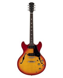 Sire Guitars H7V Series Larry Carlton Archtop Guitar Vintage with P90's, H7V/CS Cherry Sunburst