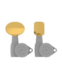 Hipshot Big Butter Bean Guitar Tuner Button Gold, HS6B1BBBG