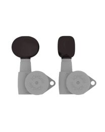 Hipshot Butter Bean Guitar Tuner Button Black, HS6B1BTRB