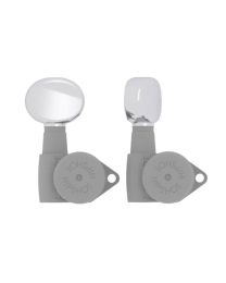 Hipshot Butter Bean Guitar Tuner Button Chrome, HS6B1BTRC