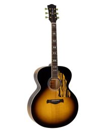 Richwood Heritage Series JUMBO Guitar Solid Spruce Top - Tiger Stripe Pickguard - Vintage Sunburst - HSJS-42-VS