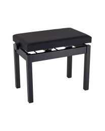 Boston Piano Bench -Adjustable with Satin Black Legs & Vinyl Seat PBS10/1525