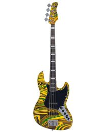 Sire Marcus Miller Alder 4-String Active Bass Guitar Yellow Swirl, V7N A4/YS