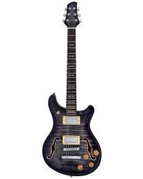 Sire mahogany chambered + maple top + flame veneer electric guitar, Q7H/TBK