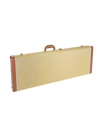 Boston California Series Electric Guitar Case Vintage Tweed + Brown Leatheroid DGC-ST-VT