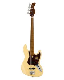Sire Basses V5 Series Marcus Miller fretless alder 4-string Passive Bass Guitar Vintage White V5 A4F/VWH