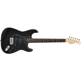 Bacchus G-PLayer Ash FS/BK ST Electric Guitar, G-PLAYER-ASH-BK