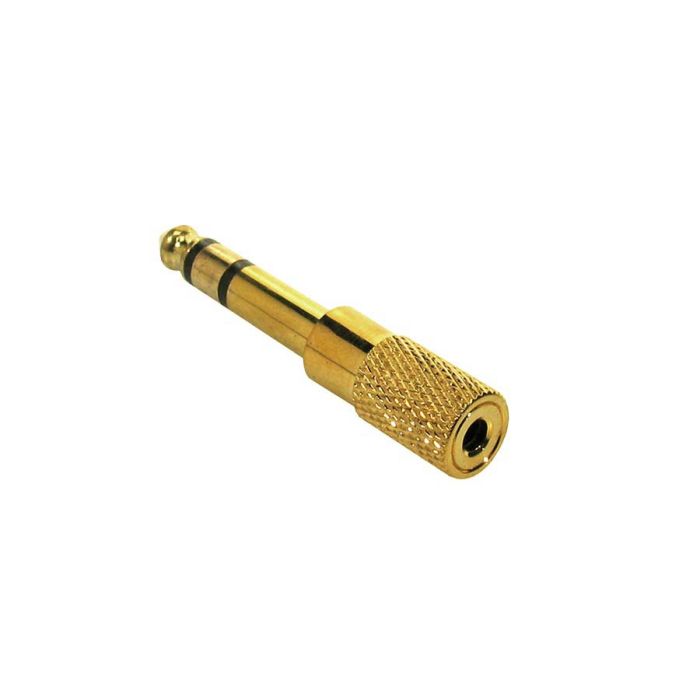 thumbnail interactive-video image 1 of 3.5mm Male To 6.3mm Female Stereo Jack Adapter – 1-Pack, Silver, Universal 1 of 1