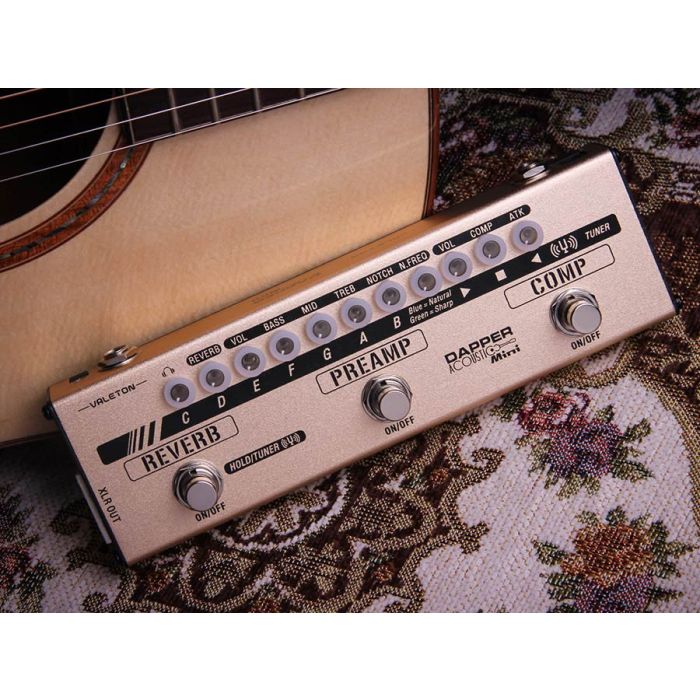 Valeton Dapper Acoustic Mini | Compact Acoustic Effects Strip