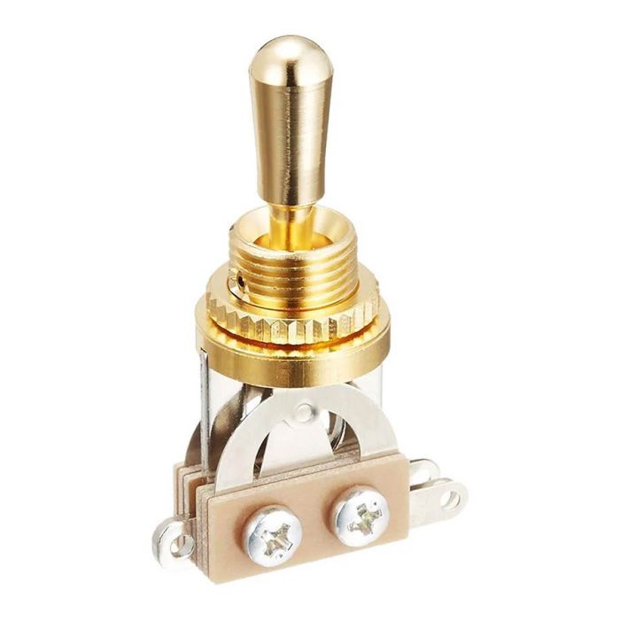 Boston SW-20-GP2 3-Way Toggle Switch - Gold Plated, Made in Japan