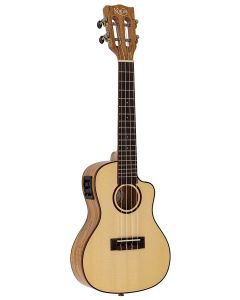 Korala Arched Back Concert Ukulele, UKC-830-CE