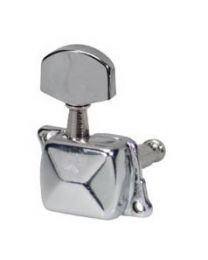 Boston Covered Guitar Machine heads - 6 in a row Chrome 059-CL