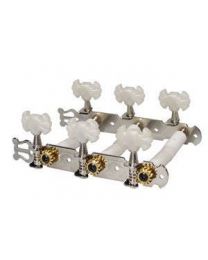 Boston Machine Heads for Classical Guitar - Nickel, Butterfly buttons 129-B