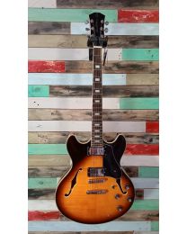 Sire Electrics H7 Series Larry Carlton Electric Archtop Guitar, H7/VS Vintage Sunburst