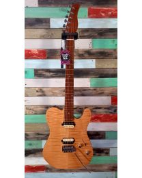 Sire Guitars T7 Series Larry Carlton Electric Guitar T-Style with Flamed Maple Top, Natural, T7FM/NT