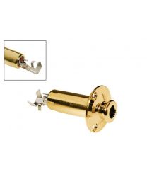 Boston Endpin Jack - Solder 6.3mm Female Jack Gold