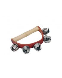 Hayman Jingle Sleigh Bells with Handle - Wood & Leather