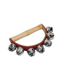 Hayman Jingle Sleigh Bells with Handle - Wood & Leather
