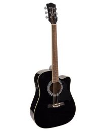 Richwood Electro Acoustic Guitar Black RD-12-CEBK