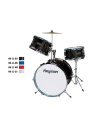 Hayman 3 Piece Junior Drum Kit HM-33 Metallic Black