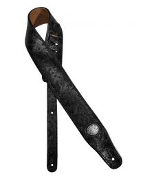 Gaucho Padded Guitar Strap, Black Imprint