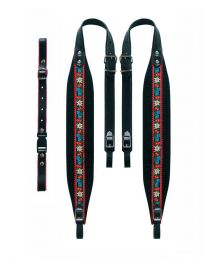 Boston Pair of Accordion Straps - 48 to 78 Bass, Top quality Leather