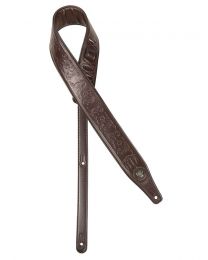 Gaucho Buffalo I Series guitar strap - Brown guitar strap, top quality leather GST-641-BR