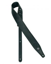Gaucho Padded Leather Guitar Strap - GST641 - Black