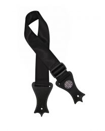 Gaucho Icon Series Black Guitar Strap - Plain GST-140