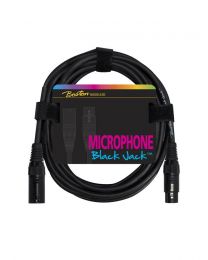 Boston Black Jack Pro Microphone Cable - 1, 2, 5, or 10 metre lengths XLR to XLR Mic Cable MC-220 Series