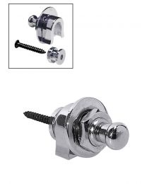 Boston Guitar Strap Locks: Chrome Strap Lock system for Guitar and Bass