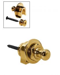 Boston Guitar Strap Locks: Gold Strap Lock system for Guitar and Bass BSL-20-GD