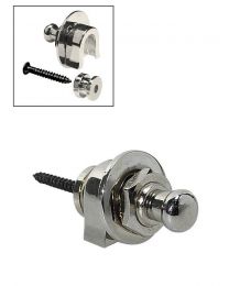 Boston Guitar Strap Locks: Nickel Strap Lock system for Guitar and Bass BSL-20-NI