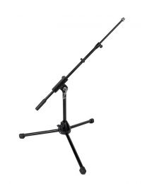Boston Short Microphone Stand with Boom MS-1315-BK Height 25cm Perfect for Amps, Bass Drums etc