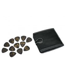 Boston Pick Pouch - 12 Delrin Picks with Gold Print