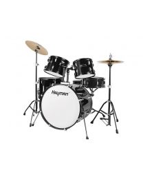 Hayman HM-100 Series Starter Drum Kit - Metallic Black