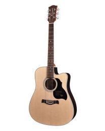 Richwood Master Series D60CE Handmade Electro Acoustic Dreadnought Guitar, Solid Spruce & Rosewood, Gloss