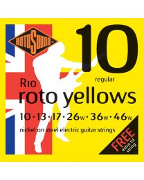 Rotosound Roto Electric Guitar Strings Sets Nickel Wound 10-46 R10 Roto Yellows