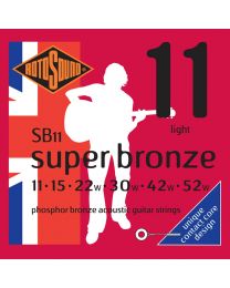 Rotosound Super Bronze Phosphor Bronze Acoustic Guitar Strings 11-52 Set SB11