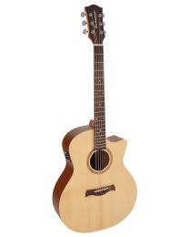 Richwood Handmade Master Series Guitar - Solid Spruce Top with Cutaway & Fishman Isys+ SWG-110-CE
