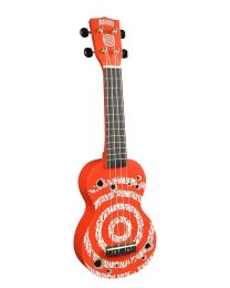 Mahalo Soprano Ukulele "Target" with bag - Red