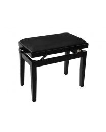Boston PB1 Piano Bench with Adjustable Velvet Seat - Glossy Black PB1/1020