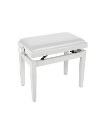 Boston PB1 Piano Bench with Adjustable Vinyl Seat - Glossy White PB1/3045